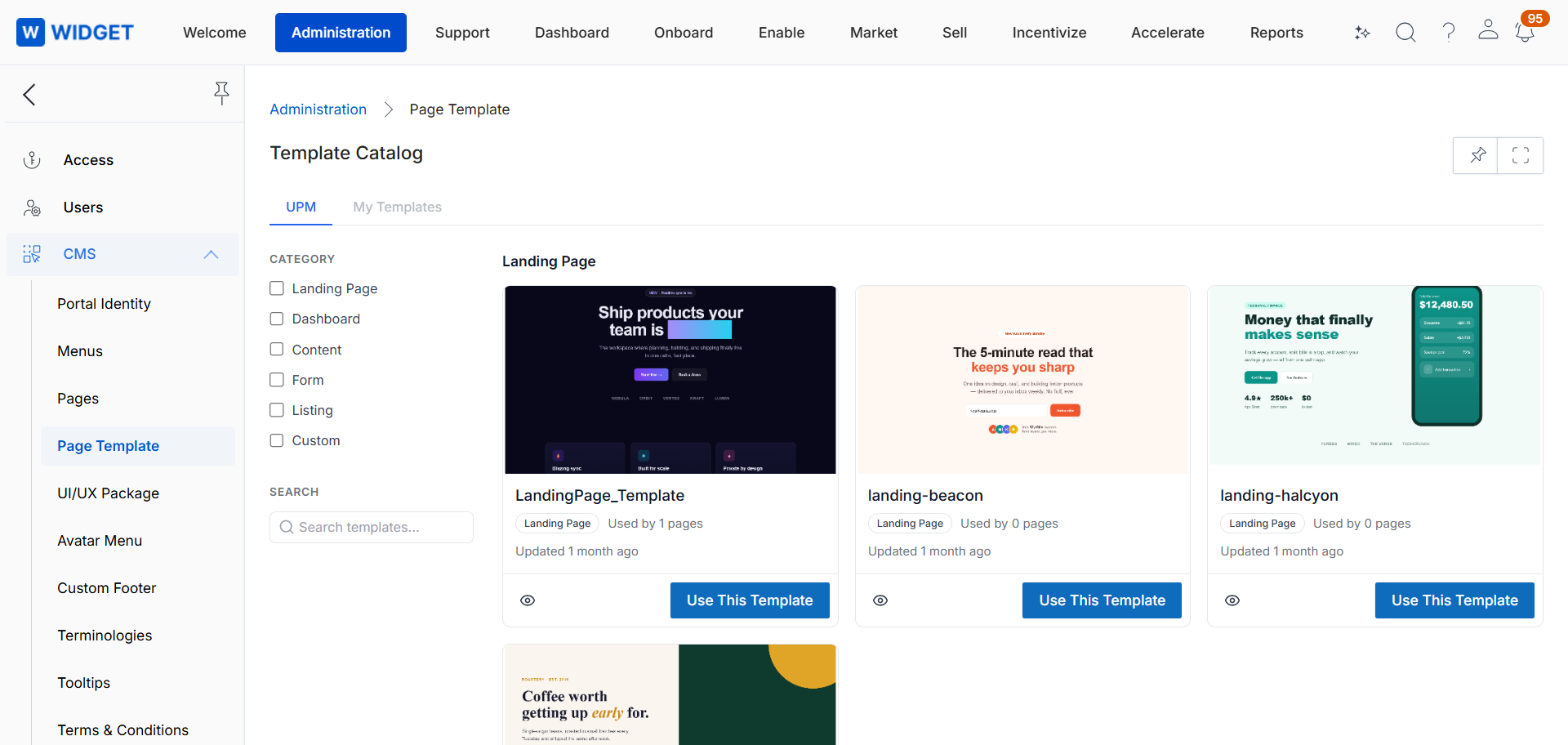 UPM Version 26.3
CMS Page Templates: Feature Description