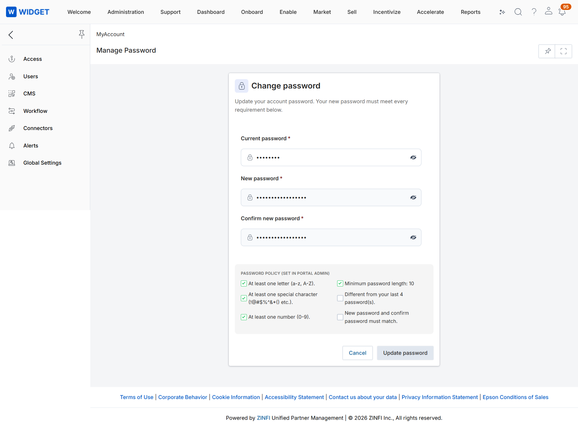 UPM Version 26.3
After-Login Change Password Enhancement and Translation: Feature Description